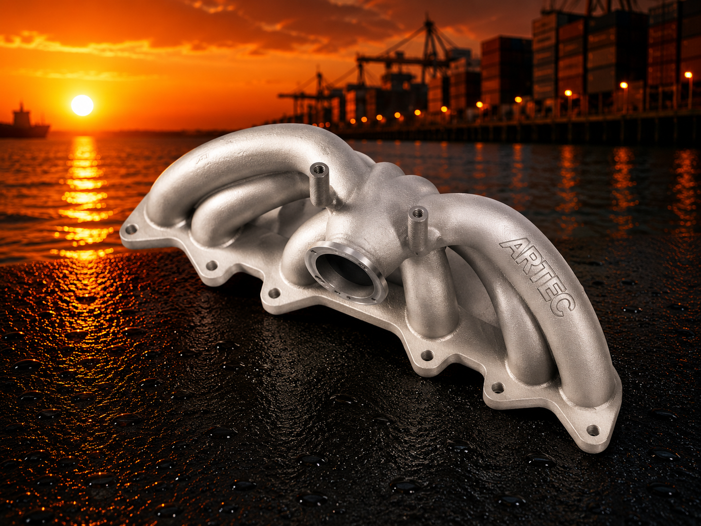 ARTEC Exhaust manifold Toyota 1JZ VVTi Low Mount V-Band