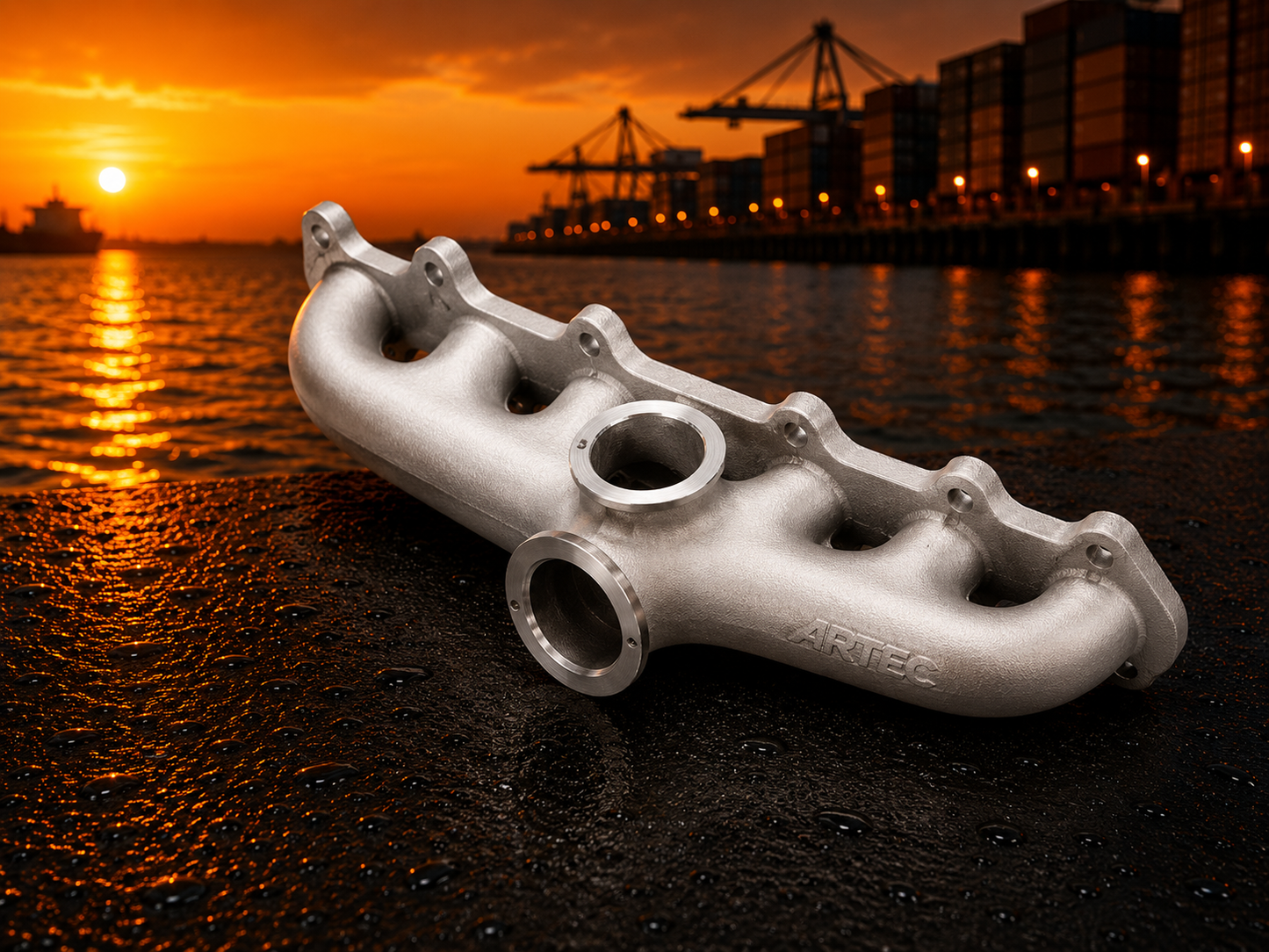 ARTEC Exhaust manifold Toyota 2JZ-GTE (Compact) V-Band